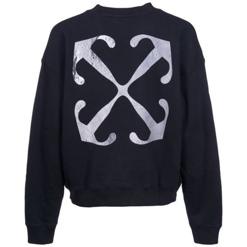 Off White Lunar Arrow Skate Fit Black Sweatshirt